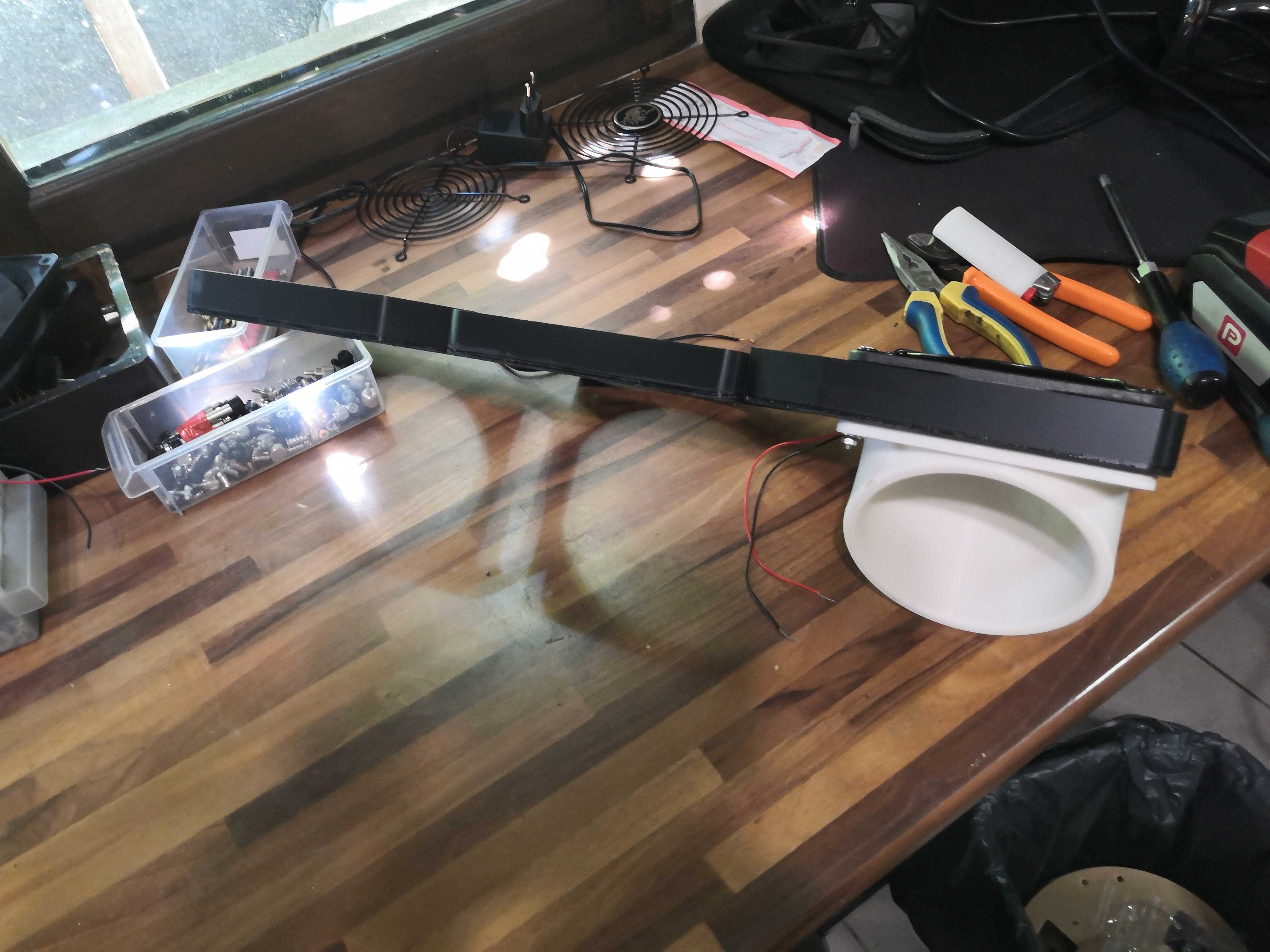Vue de dessus de l&rsquo;ensemble assemblé avec sa tuyère